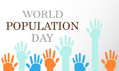Vector illustration of a Banner for World Population Day.