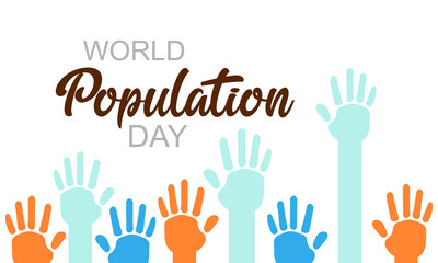 Vector illustration of a Banner for World Population Day.