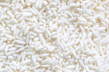 macro rice,White long rice background texture,