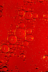 macro drink bubbles,red macro bubbles,Backgrounds, Abstract Backgrounds, Soda, Red, Carbonated,Beauty concept background. Closeup cosmetic liquid gel with bubbles on red colors background