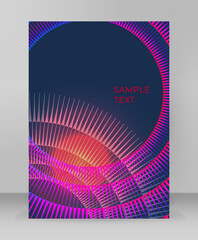 Design elements business presentation template. Vector illustration vertical web banners background, backdrop glow light effect . EPS 10 for web template, web site page presentation, neon disco club