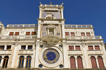 Fototapeta premium Venezia, Torre dell'Orologio. Veneto, Italia