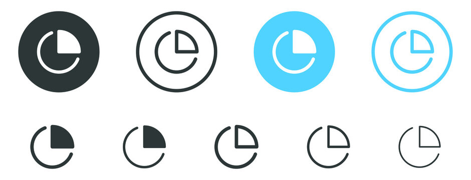 Statistics Pie Chart Graph Icon . Circle Piechart Diagrams Icon