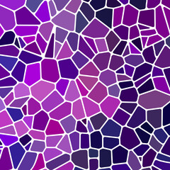 abstract vector stained-glass mosaic background - purple and violet