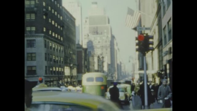 United States 1952, New York street view