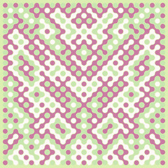 Multicolor truchet tiling connections illustration