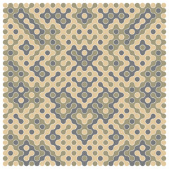 Multicolor truchet tiling connections illustration