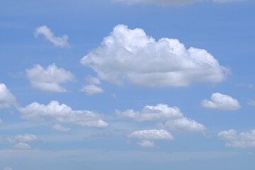 Naklejka na ściany i meble Cloud on the sky background.