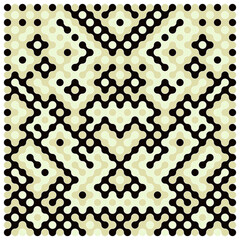 Multicolor truchet tiling connections illustration