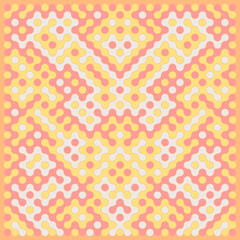 Multicolor truchet tiling connections illustration