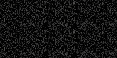 Organic motif, botanical motif background. Seamless pattern.Vector.スタイリッシュな有機的パターン