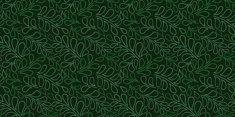 Organic motif, botanical motif background. Seamless pattern.Vector.スタイリッシュな有機的パターン