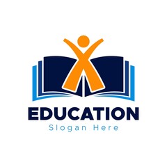 education logo template vector design