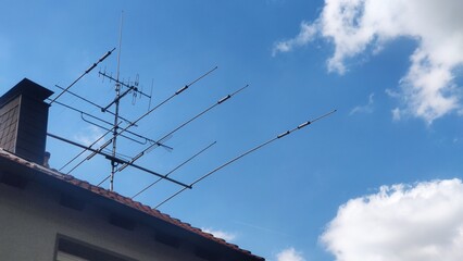 personal amator radio antena - obrazy, fototapety, plakaty