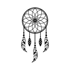 dream catcher logo icon design template vector
