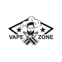 Vape store logo design template