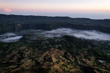 sunrise in the mountains