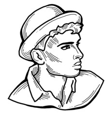 adult, attractive, avatar, baseball cap, boy, cap, casual, character, charming, classic, confident, drawing, emotion, expression, face, fashion, fashionable, friendly, guy, handsome, happy, hat, head,