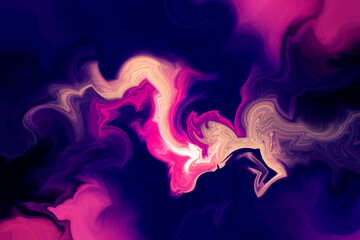 Luxurious colorful liquid marble surfaces design. Abstract pink acrylic pours liquid marble surface design. Beautiful fluid abstract paint background. close-up fragment of acrylic oil paint marble.