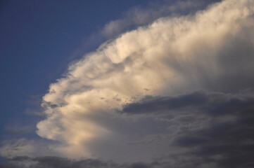 Fototapeta na wymiar anvil cloud from a thunderstorm