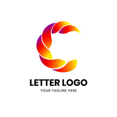 Letter C logo template