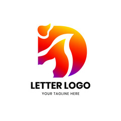 Letter D logo template