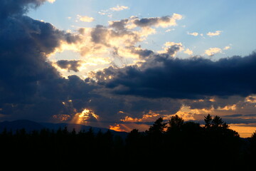 Wetterph&auml;nomen am Abendhimmel
