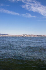 view of the sea from the sea