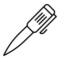 luxury pen icon on transparent background