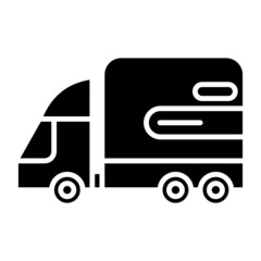 postal expedition car icon on transparent background