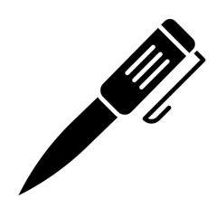 luxury pen icon on transparent background