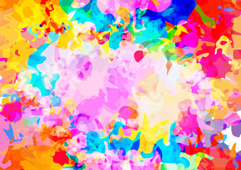 Fototapeta na wymiar Abstract vector splatter color background design. Paint splashes background. illustration vector design.