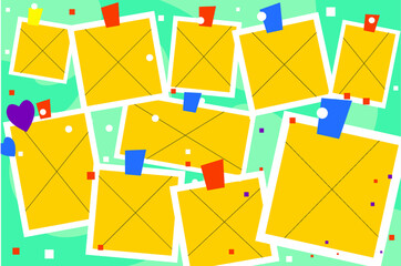 Holiday photo frame mockup 