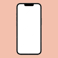 illustration of a smartphone with white screen