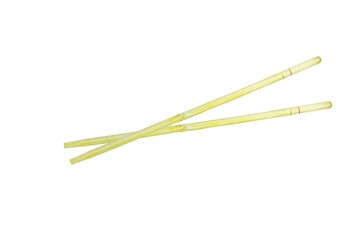 Sushi sticks on a white background