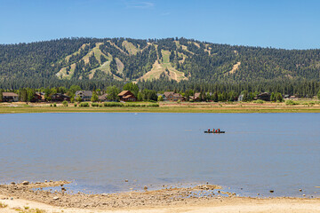 big bear lake in the mountains