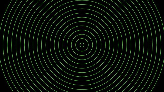Green colour circle Loop in black bagground