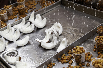 Coconut chunks and tiger nuts