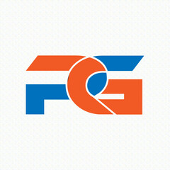 RG Letter Logo Design Template Vector 