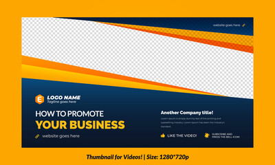 Editable Thumbnail for vidoes and all social platforms usable in your all videos Editable Premium Vector, Customizable Thumbnails fully customizable	