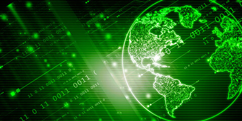 2d illustration world map abstract background