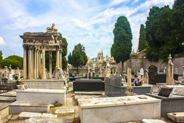 Old Chateau Cemetery (Castle cemetery) in Nice, France