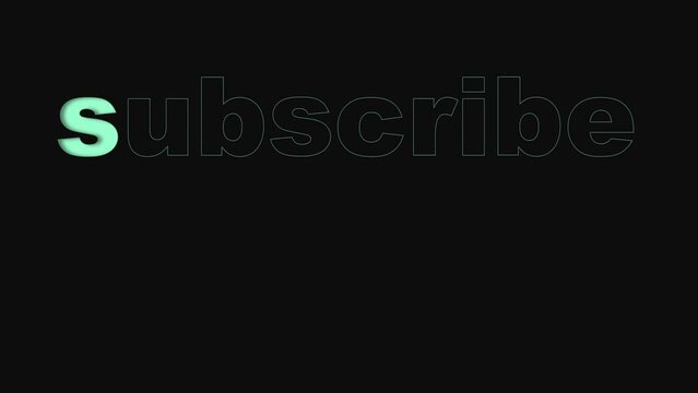 Animation for subscription service on internet