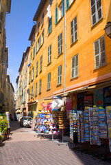 Fototapeta na wymiar Old town architecture of Nice on French Riviera, France