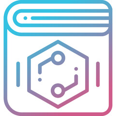 wallet gradient line icon