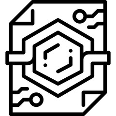 smart contract line icon