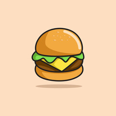 burger icon illustration