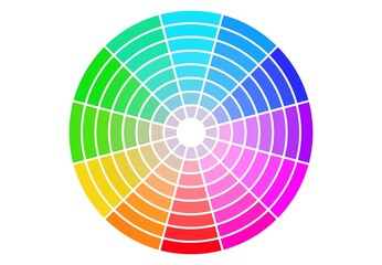 Rainbow color wheel vector design element