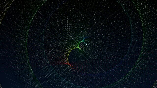 Spiral Particle Animation for Background