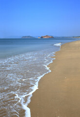 A calm serene beach of Majali near Karwar, Karnataka, India.